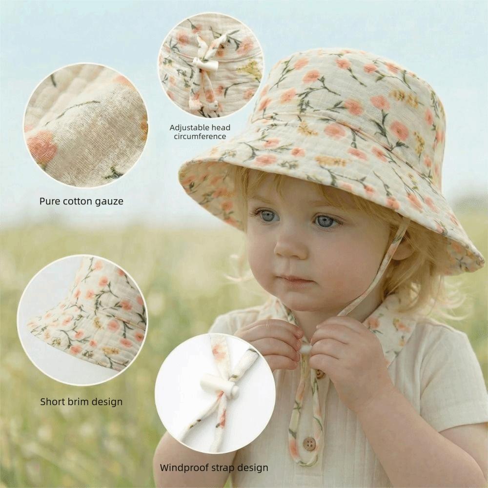 UPF 50+ Sun Hat Striped Kids Sun Hat High Quality Fisherman Hat  for Age 1-6 Years