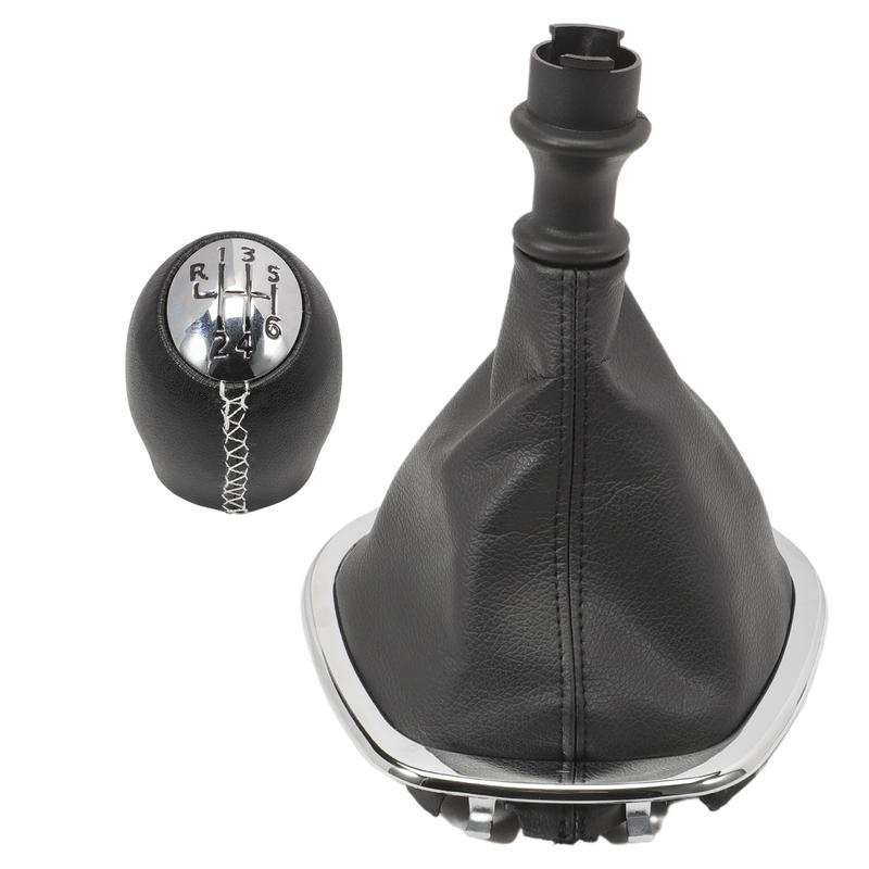 

Gear Shift Knob with 6-speed Shift Button with Cuff for Re-nault Trafic III/Opel Vivaro B 2014- For Fiat Talento 2016-