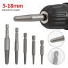 5-Piece Hex Shank Screw Extractor Set, 60mm Quick Release, Black Electric Thread Remover.