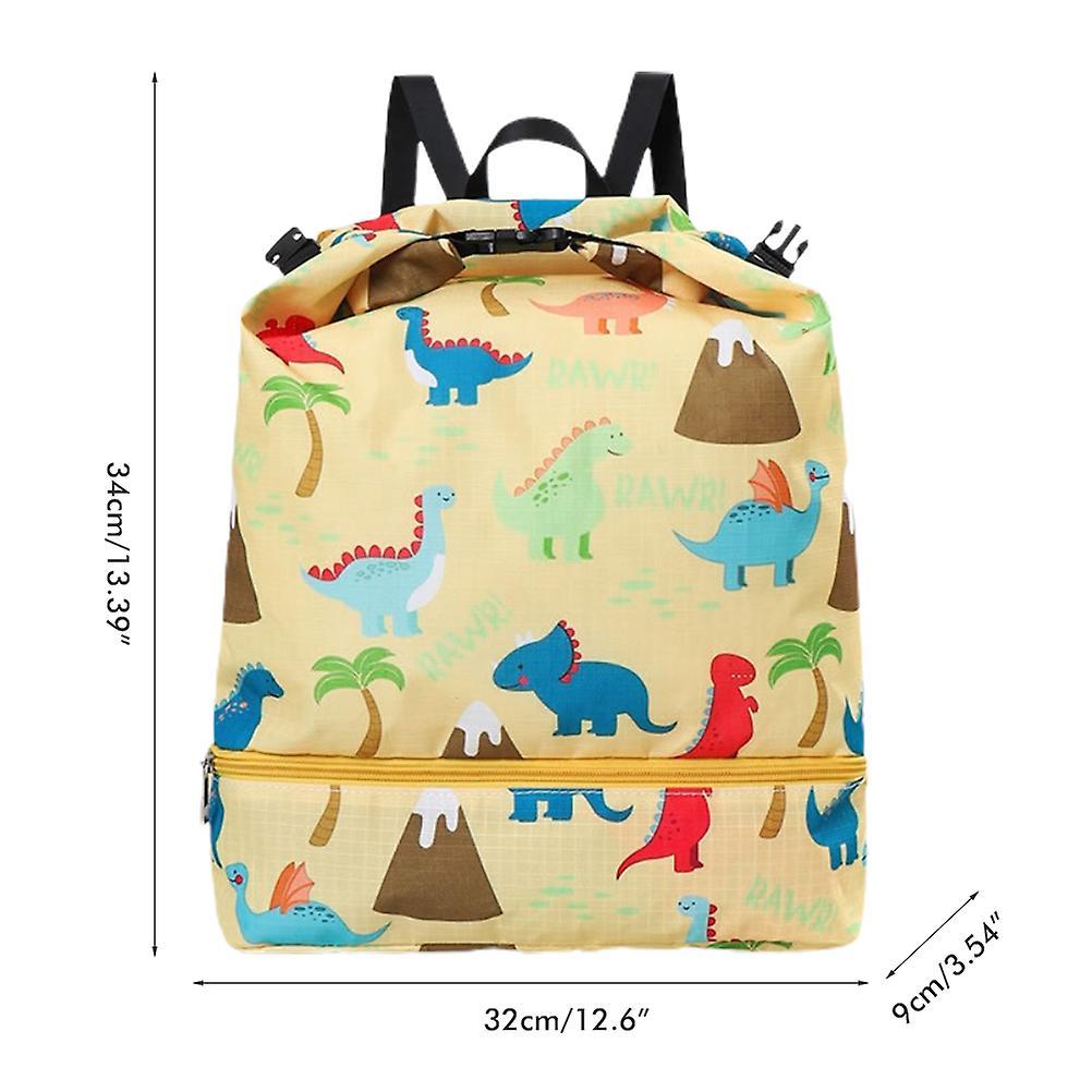 Kids Dry Wet Separated Swimming Bag Portable Waterproof Backpack Gym Sports Pool Beach Gear Bag