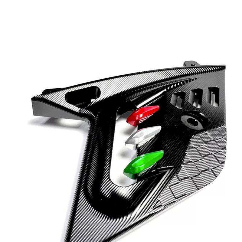 Für Vespa GTS300 Motorrad Rad Schwingen Schutz Stoßdämpfer Seitenabdeckung Für GTS300 Motorrad Zubehör Schwarz-A87Q