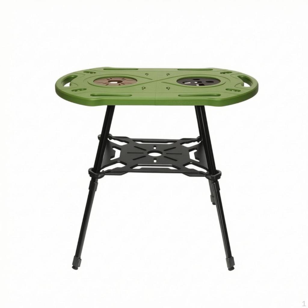 Portable Camping Table with Storage Bag Compact Picnic Shelf