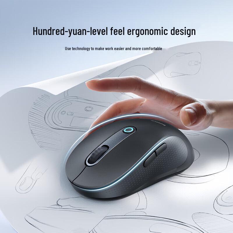 Baseus F02 AI Smart Ergonomic Dual-Mode Wireless Mouse