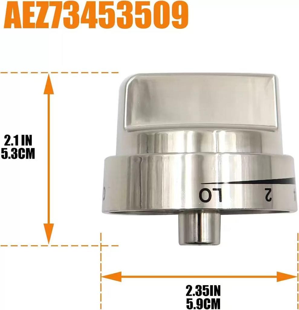 2 PC/Set Stove Knobs Replacements for Lg Gas Range/Oven LRG3036ST LRG3095ST AEZ72909008 AEZ73453509