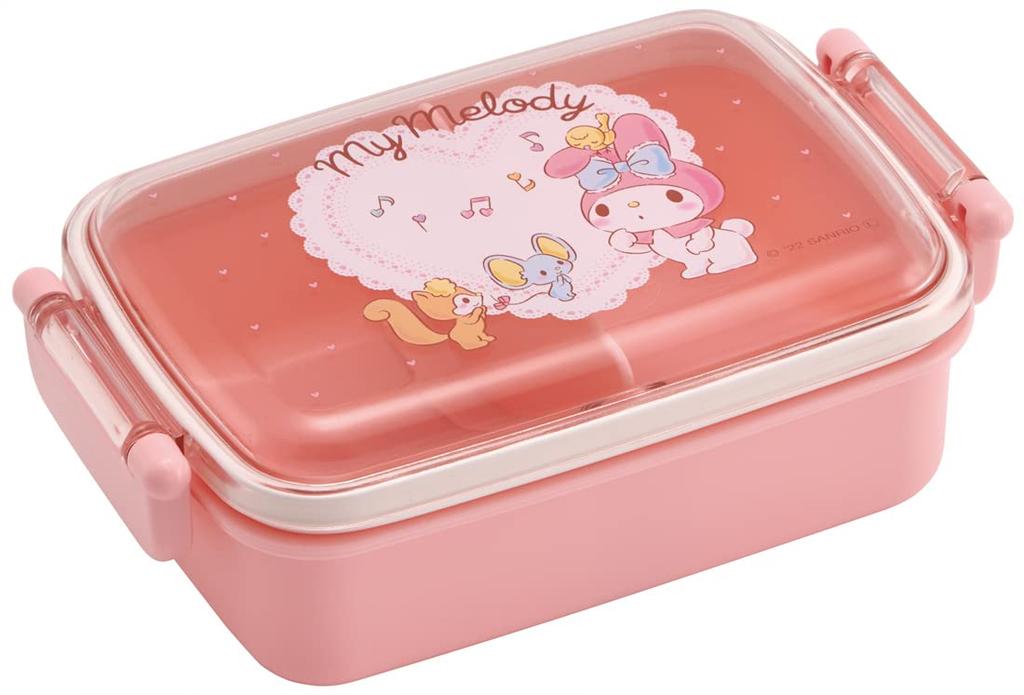 Skater My Melody Easy Music Lunch Sanrio for Made in Box, Design, 450ml, Antibacterial, Girls, Japan, RBF3ANAG-A