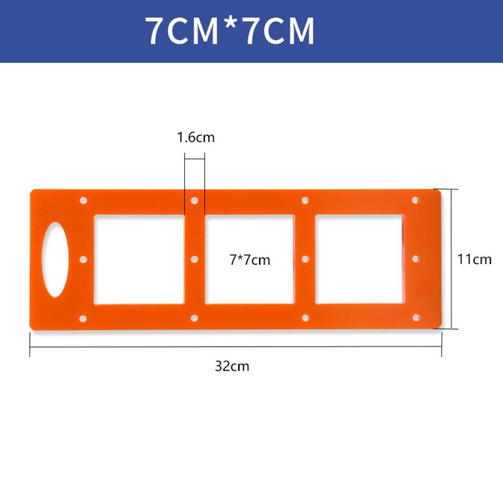 Портативный шаблон для нижней части выключателя типа 86, износостойкий, долговечный, форма для открытия нижней коробки, инструмент для точного позиционирования отверстий под розетки