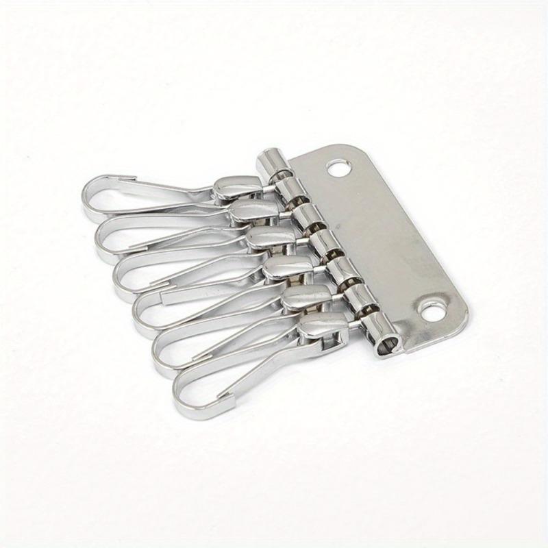 

1PC Wallet Key Row 6 Hooks Key Holders Hardware Rivet Hook Keyring Key Chain DIY Leather Accessories