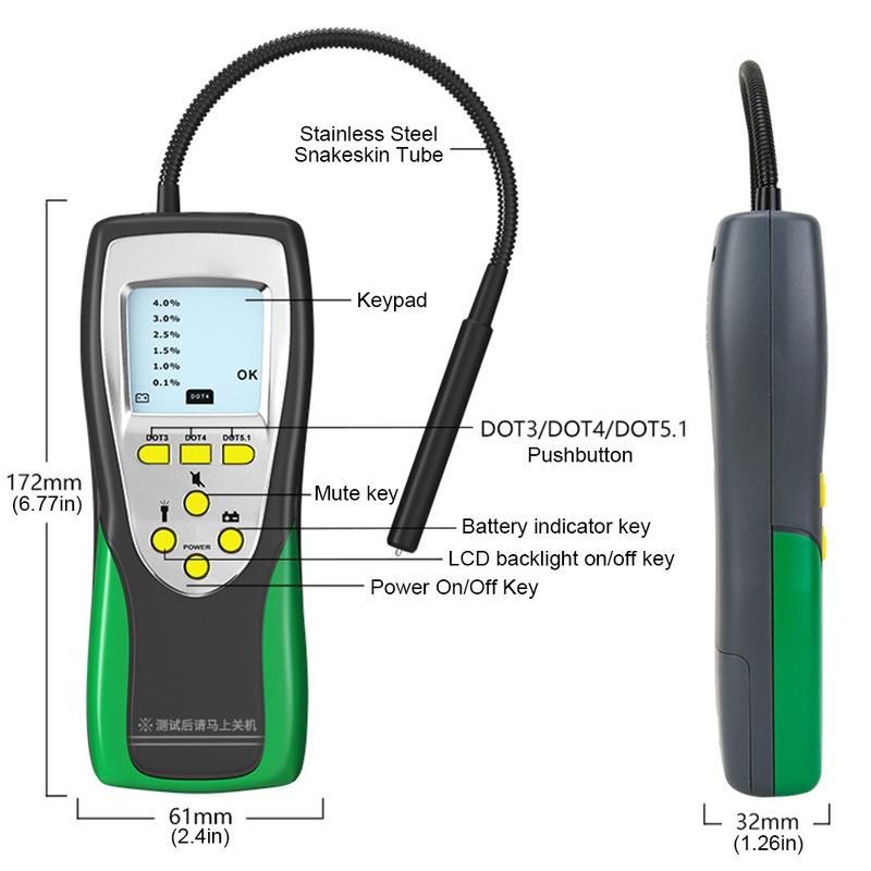 DY23B Car Brake Fluid Liquid Tester High-Precision Oil Quality Detector Brake Fluid Moisture Tester Oil Quality Diagnostic Tool