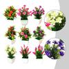 For Miniature Bonsai Flower Potted Artificial Plant for Home and Office Decoration Lifelike Simulation Colorful 12CM 20CM