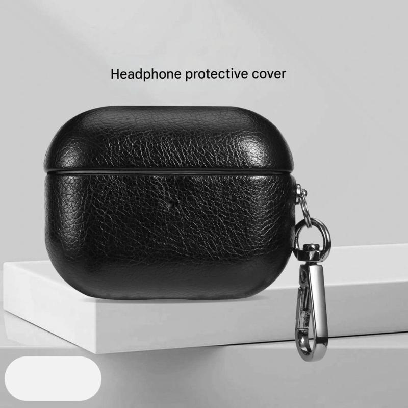 Full Coverage Leather Texture Protective Case For Pods 1 2 3 4 and More Models Anti Slip and Precise Button Cutouts