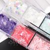 6 Grids Sakura Flower Petal Chip Nail Sequins Cherry Blossoms Glitter Stickers Spring Japanese Holographic Decor Flakes SAS128