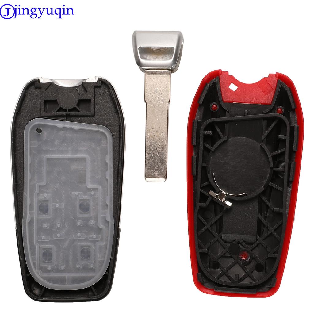 Jingyuqin Smart Luxe Afstandsbedieningssleutel Shell 4 Knop Voor Ferrari 458 588 488GTB Behuizing Fob Cover