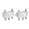 2PCS 4x1 DiSEqC Switch 4 in 1 Out 950 to 2400MHz DiSEqC 1.0 2.0 Satellite Signal Switch Splitter