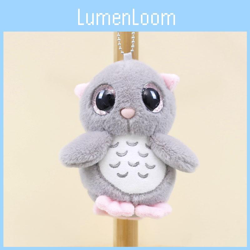 Adorable Plush Owl Keychain Cute Cartoon Bag Pendant Soft Toy Stuffed Animal
