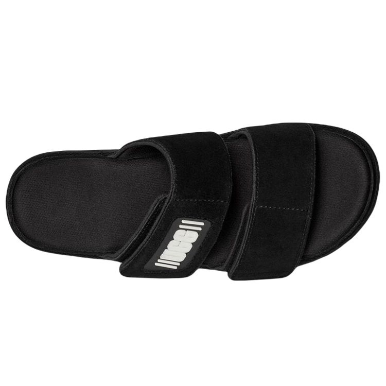 UGG Comfortable Thick Sole Rubber Bottom Silent Slide Sandals Women sandals Black 1129210-BLKS