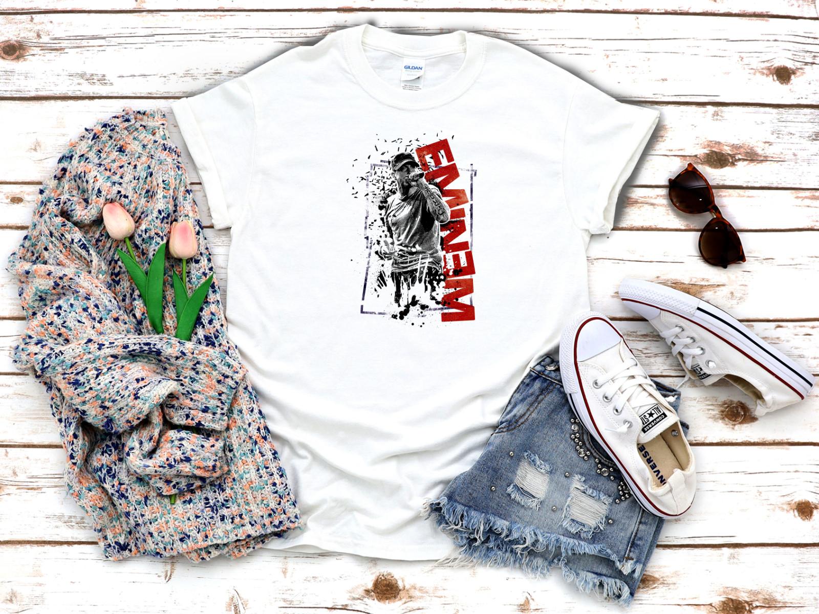 

26 Eminem Poster Women s 3 4 Short Sleeve T-Shirt K562 Unisex T-Shirt L