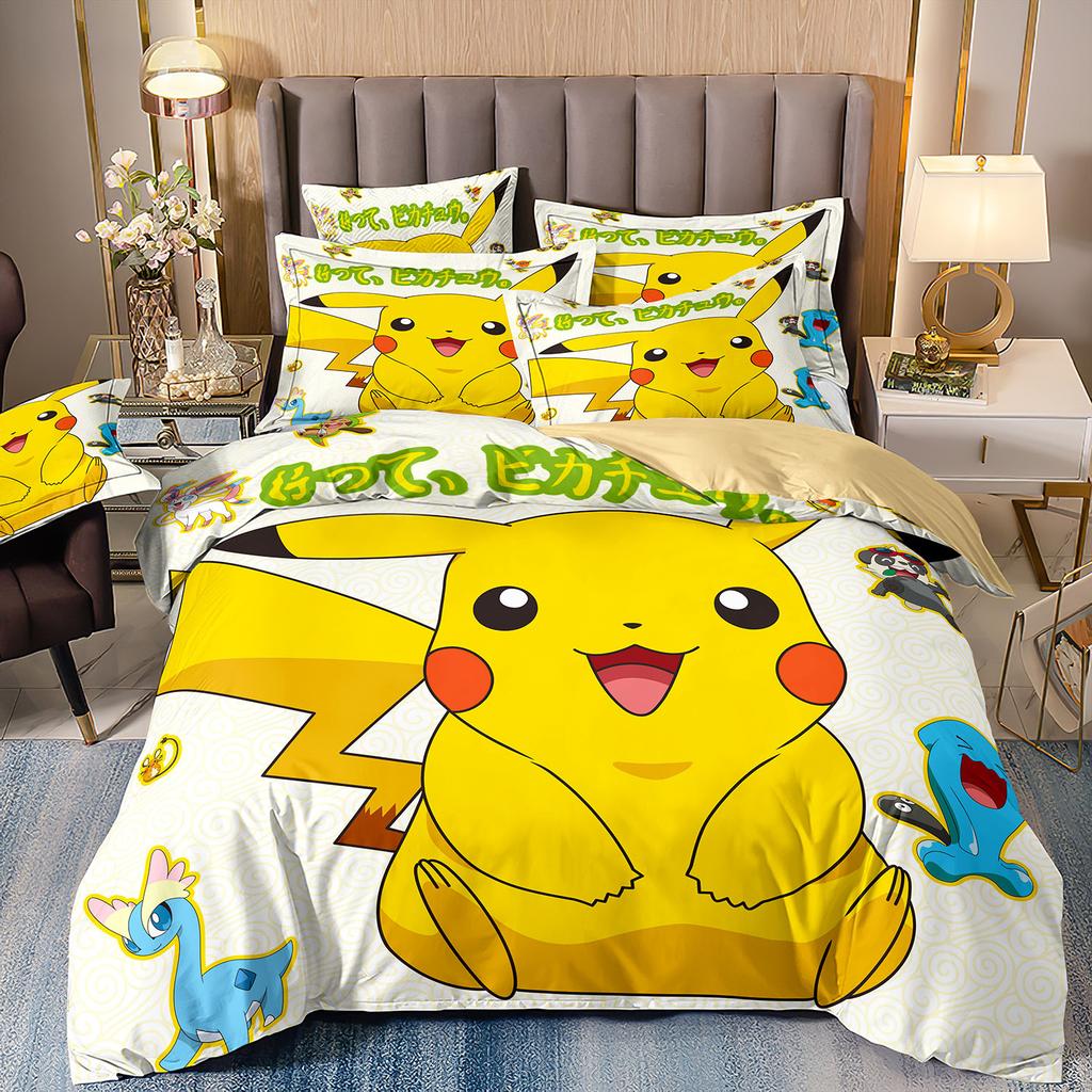 3D Printed Quilt Cover Three-Piece Set Four-Piece Set Children'S Cartoon Duvet Cover