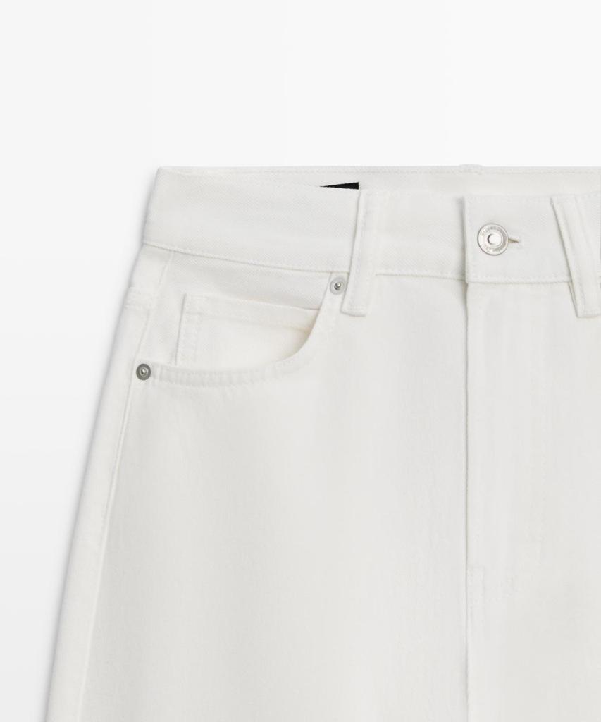 Masimodutti Bell-Bottom High-Waisted Jeans