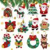Diamond Painting Craft Diamond Painting Keychains Acrylic DIY Keychain Kit  Christmas Gift
