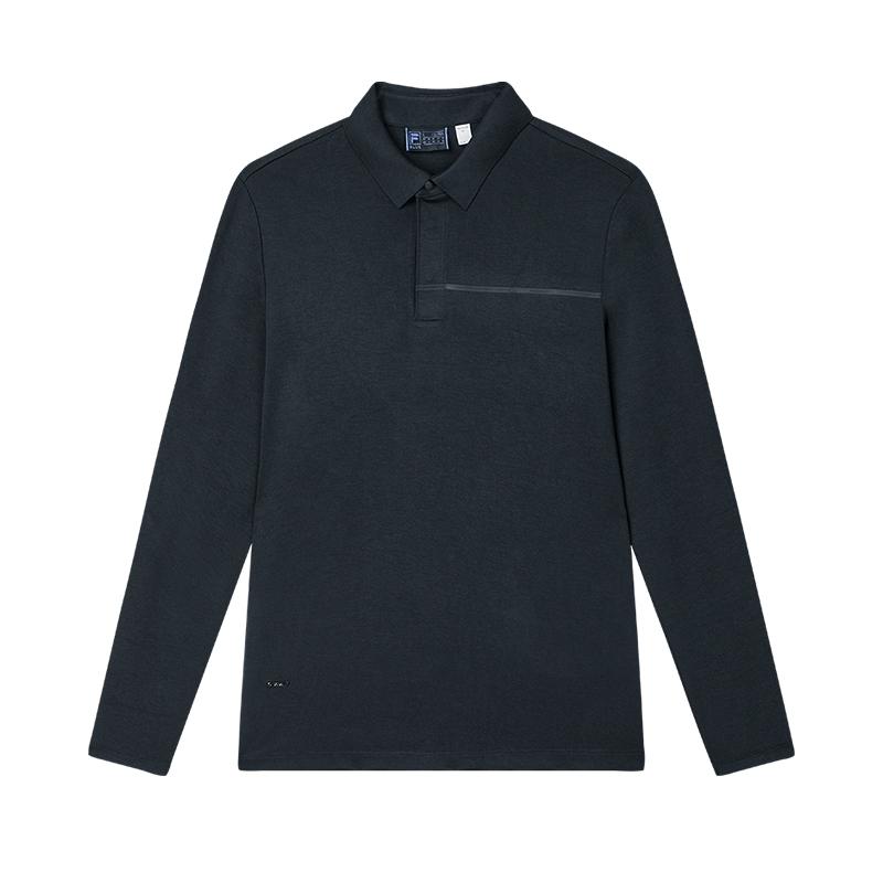 FILA Polo Shirts Men s Jet Black Polo Collar Moderate F11M442203FBK 170/92A/M