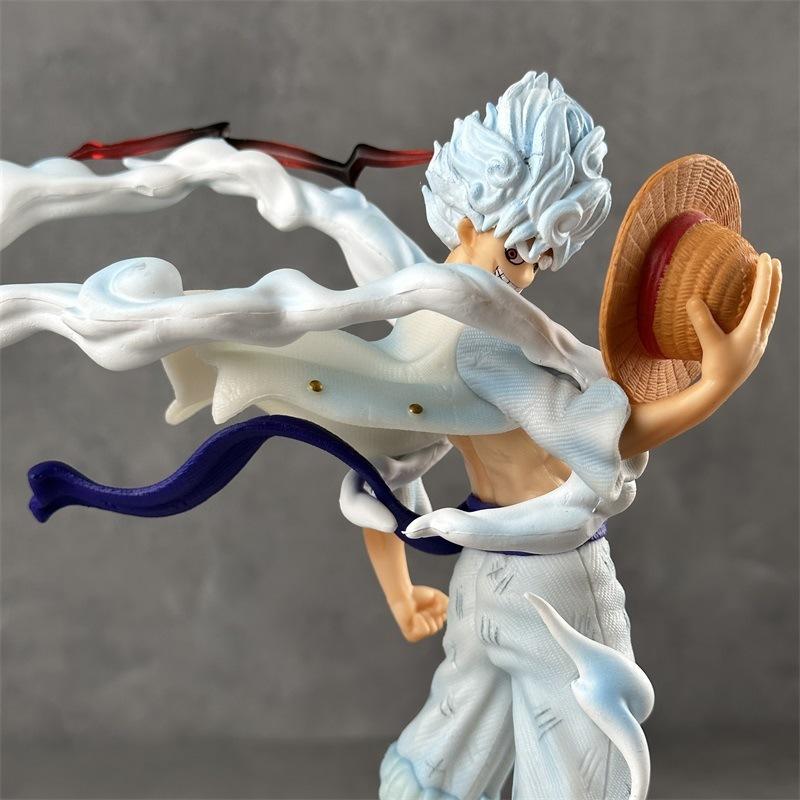 One Piece Figure MY Standing Posture Nika Luffy Battle Scene GK Statue Anime Figurine Model Room Desktop Ornament