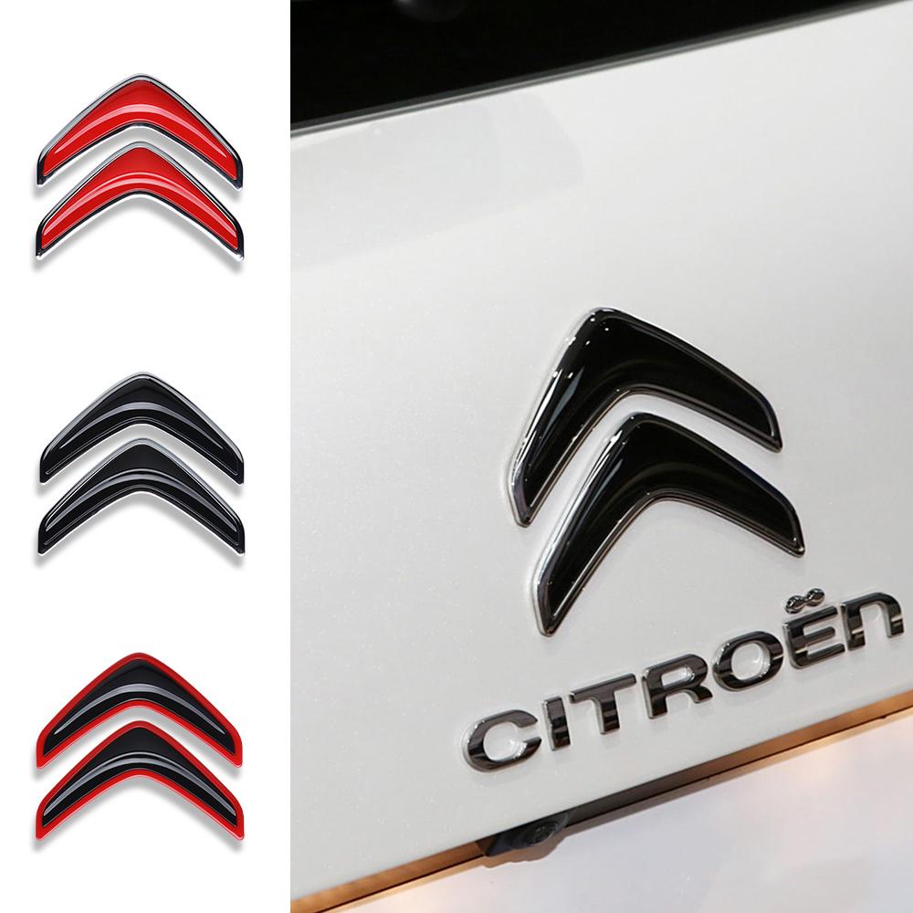 100/115mm Auto Motorhaube Frontgrill Heckklappe Emblem Abzeichen Aufkleber Zubehör für Citroen C4 Berlingo C3 Aircross C5 Aircross C5X C4L VTS
