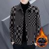 2025 Men's Wool Blend Lapel Coat: Versatile Thickened Autumn/Winter Jacket