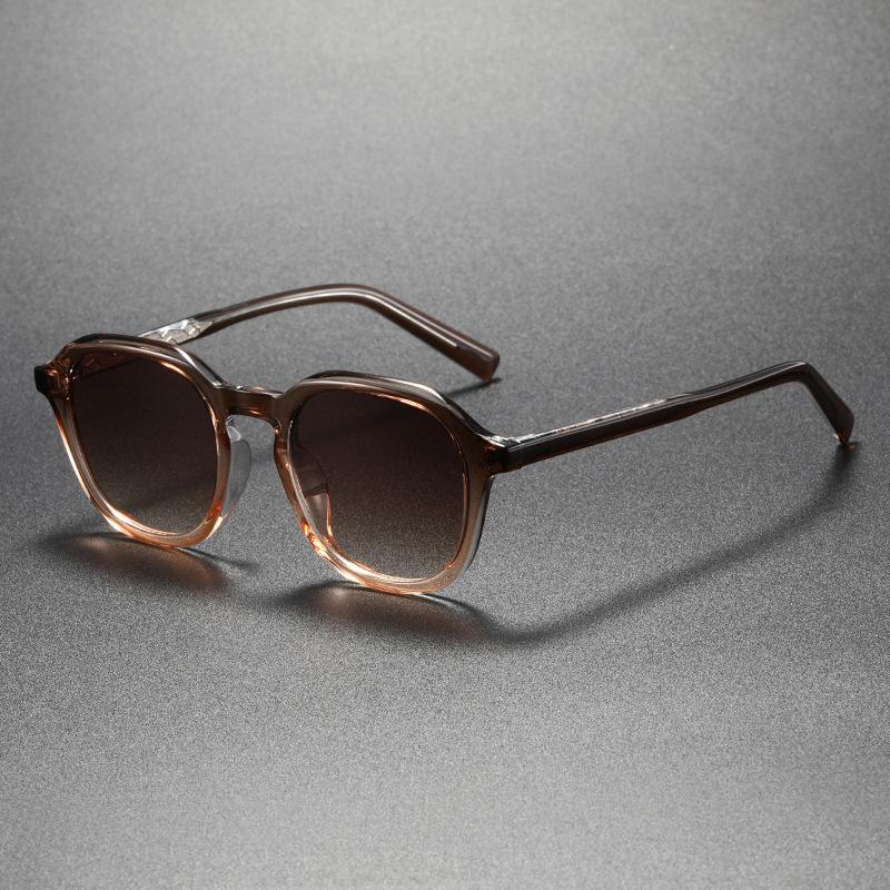 Retro Round TR90 Outdoor Sunglasses Men Women Classic Leopard Frame Sun Glasses Fashion Black Driving Male Female Goggles UV400