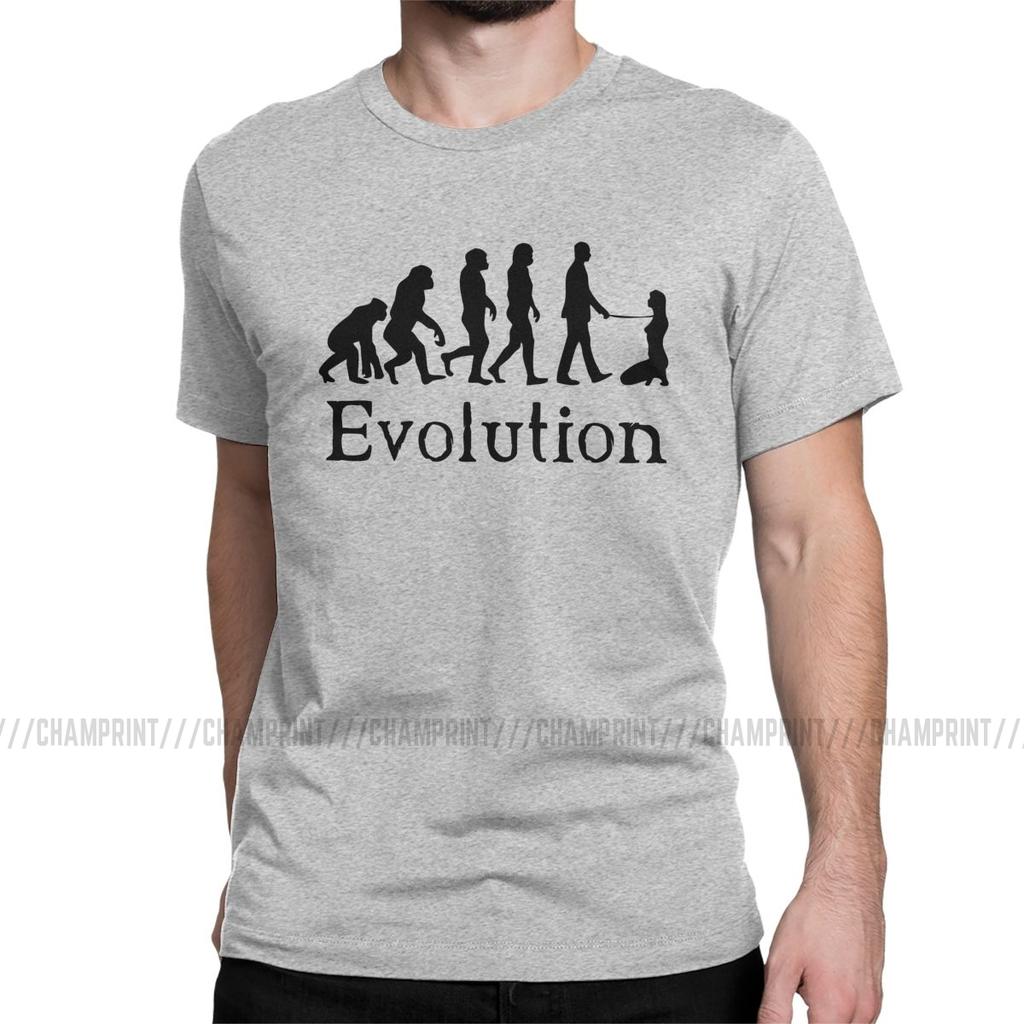 Mens BDSM Dominant Evolution T Shirt Submissive Slave Play Sexy Sub Pure Cotton Clothes Casual Round Neck Tees Printing TShirt