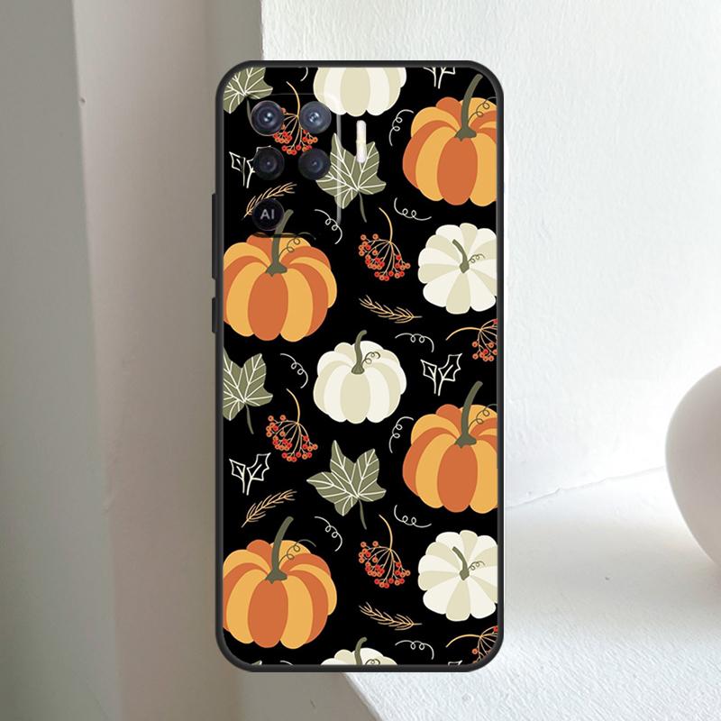 Herbstlaub Kürbis Halloween Für OPPO A96 A76 A16 A5 A6 Pro A15 A17 A57 A18 A38 A58 A78 A98 A54 A74 A94 A40 A60 A80 Hülle