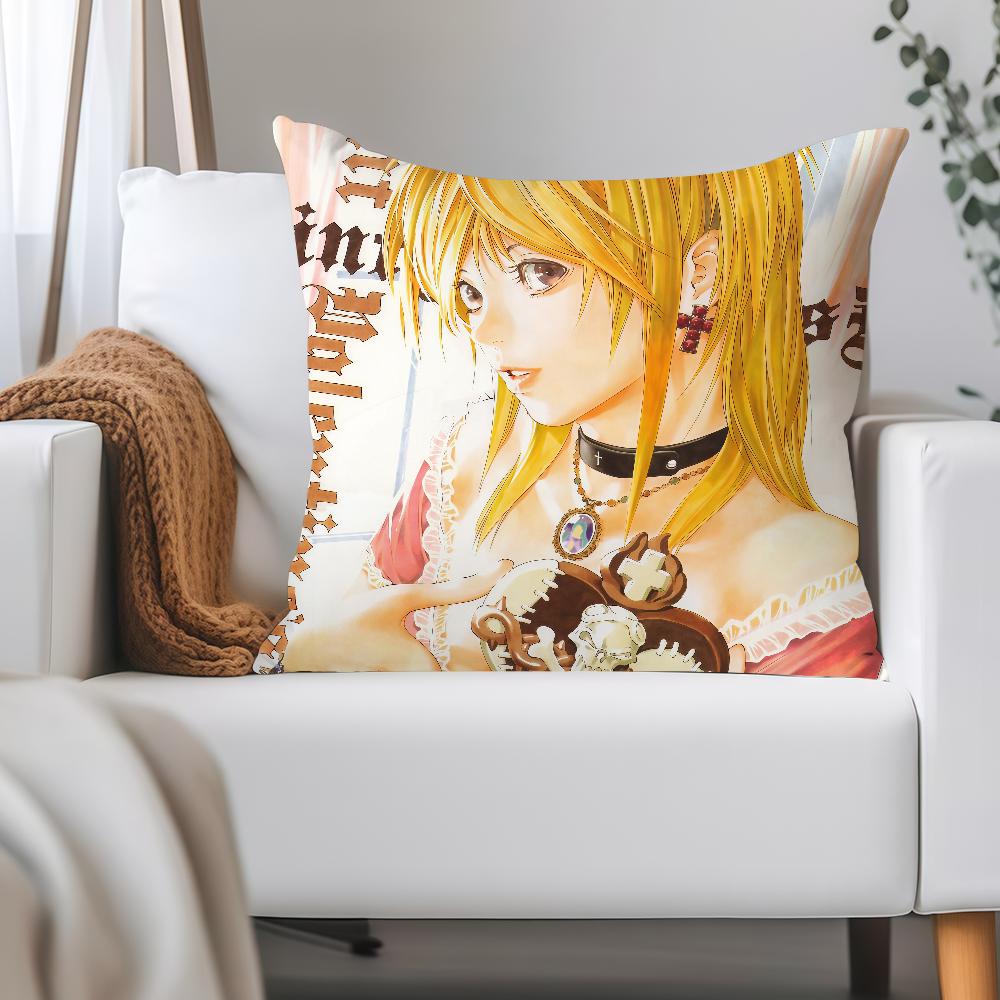 ANIME D-Death N-Note Misa Amane Pillow Case Applicable Space For Guest Rooms Interiors Cars Office House Decoration