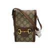 [Pre-Owned] Horsebit 1955 Logo Canvas And Leather Phone Bag - Excellent #1BJ3Z1L