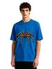 Herren Retro Spinnen Grafik T-Shirt Streetwear Arachniden Druck Lässig Kurzarm Weiß Baumwolle T-Shirt