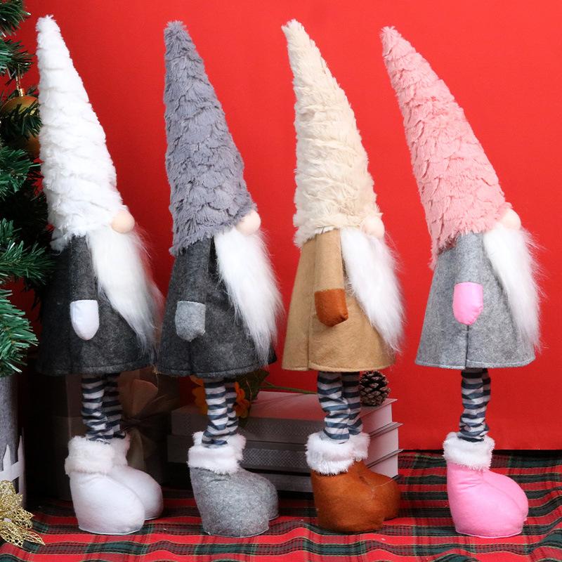 Christmas Decoration Telescopic Gnome Doll Faceless Elder Nordic Gonk Gandalf Window Ornament