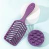 1 Set Massagekamm Rippen V-förmig Ausgehöhlter Haarkamm Schnellschäumendes Shampoo Haarbürste Magischer Entwirrer Styling Haarwerkzeuge