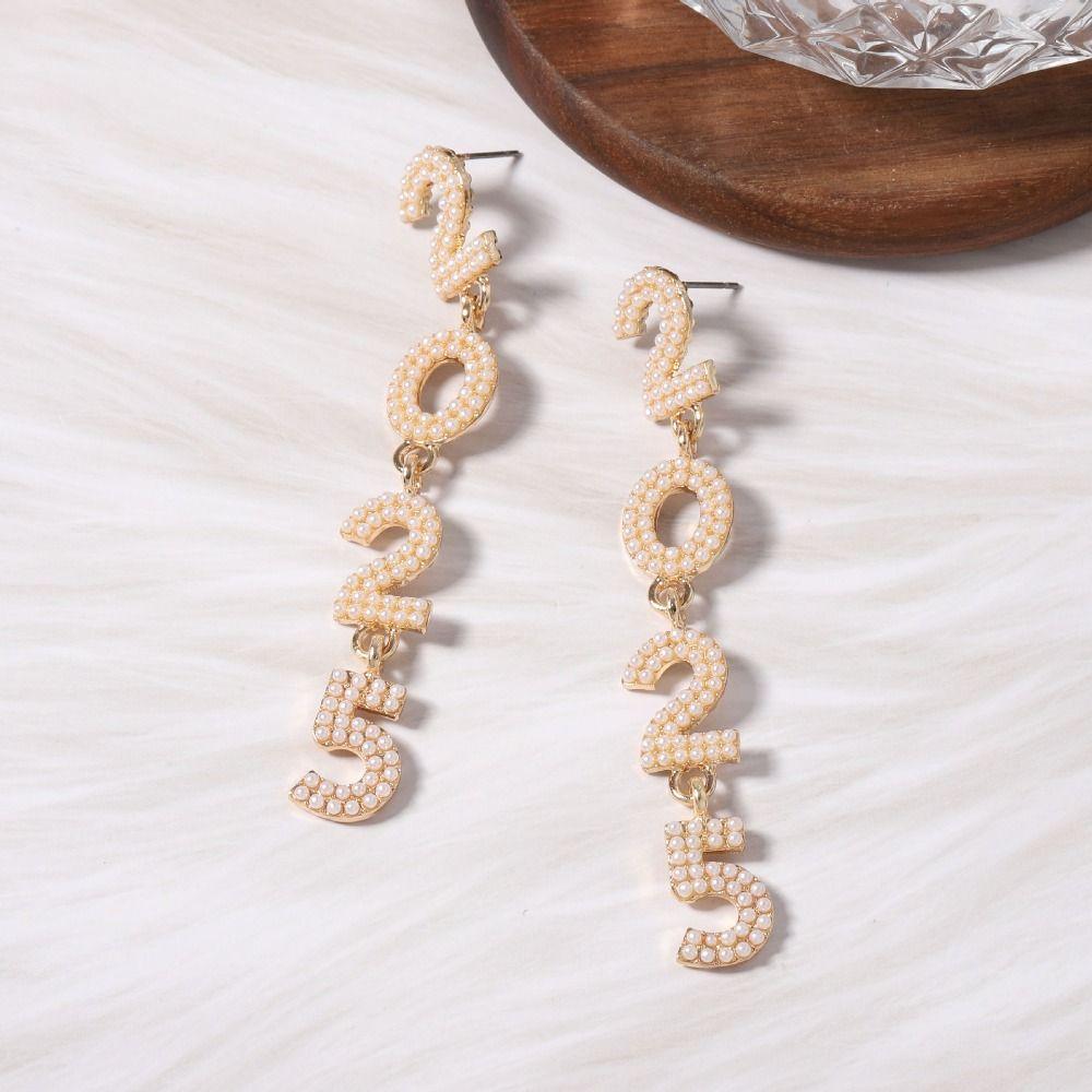 Schmuck Frohes Neues Jahr Ohrringe Strass Kristall Party Ohrringe Weihnachten