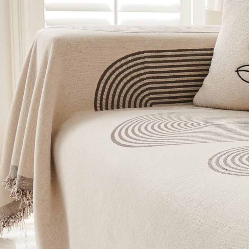 One Piece Wooden Sofa Cover Instagram Style Modern Sofa Cushion Cover Blanket Simple and Versatile Sofa Cover for All Seasons