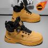 Winter Velvet High-top Martin Boots, Thickened Thermal Shoes, Platform-soled Casual Short Boots, Cotton Shoes.
