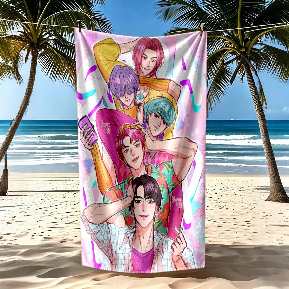 Saja Boys9 Strandtuch Superweiche Mikrofaser Schnelltrocknendes Gewebe Bequem Leicht