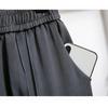 DIMANAF 2026 Summer New Plus Size Women Long Pants Thin Loose Casual Elastic Waist Fashion Lady Bottoms Clothing Solid