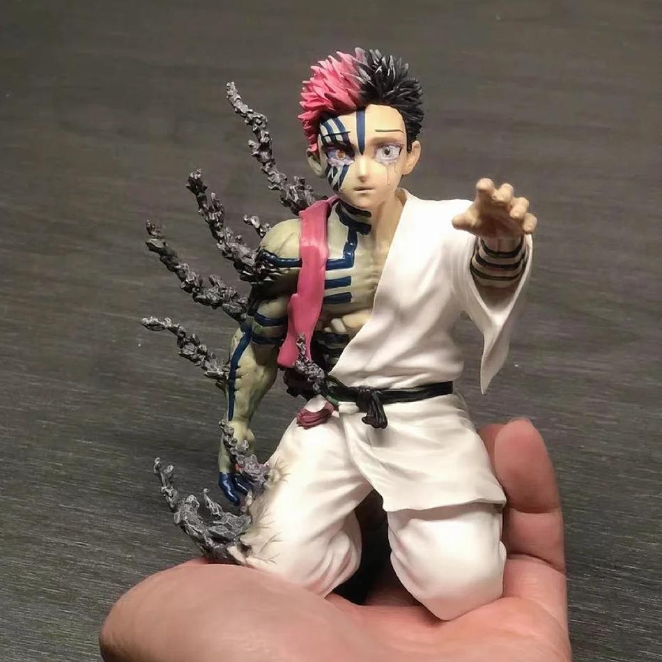 Anime 15cm Demon Slayer Figure Model Juuni Kitsuki Akaza Battle Figure Doll Kimetsu No Yaiba Desktop Decoration Collection Gifts