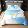 Lazio FC Design Bed Bedding Set 1 Duvet Cover + 2 Pillowcases Soft Breathable Household Bed Linens