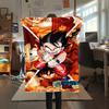 Coperta in Flanella con Stampa Personaggi Dragon Ball, Alta qualità Confortevole per Tutte le Stagioni, Arredamento per la Casa, Calore e Comfort, Perfetta per Regali di Natale
