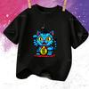Summer Vintage KPop Demon Hunters Pet Tiger Cartoon Children T-Shirt Anime Short Sleeve Girl Boy Tee Shirt Cute Tops Kid Clothes