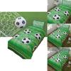 Soccer Bedding Set With Flannel Material For Modern Bedroom Decor