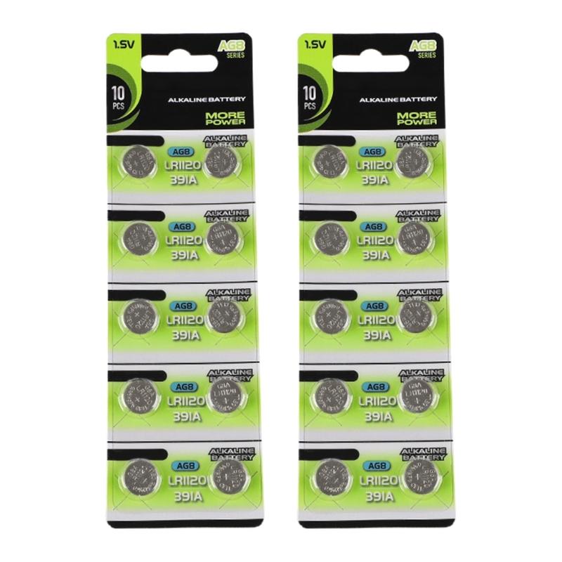 10pcs/20pcs Alkaline Button Cell Batteries 1.55V Coin Cell Batteries for Watches Calculators AG7/LR57 AG8/LR55 AG9/LR45