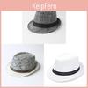 Jazz Hat Men Women Summer Breathable Paper Straw Sun Hat For Travel And Sunshade