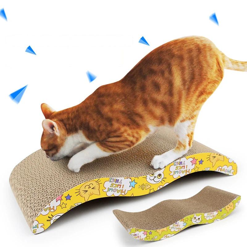 Cat Scratching Board Durable High Density Corrugated Paper Pet Furniture Bed Cat Scratch Pet Supplies Accessories for Cats