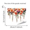 New Easter Flower Rabbit Toilet Sticker PVC Self-Adhesive Bathroom Decor Removable Waterproof Wall Stickers Wall Decoration