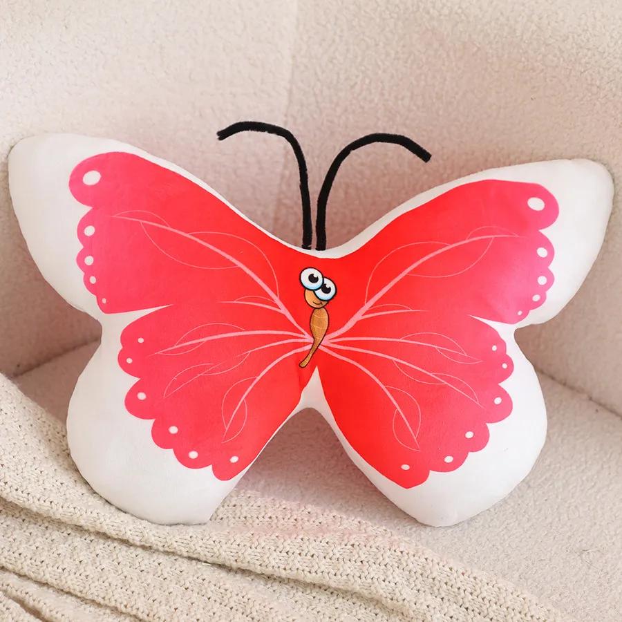 Beautiful Simulation Soft Butterfly Plush Pillow Toy Stuffed Animals Colour Kids Toys Cushion Home Decoration Girl Birthday Gift